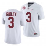 Men's Alabama Crimson Tide #3 Calvin Ridley White NCAA College Football Jersey 2403HPQB4